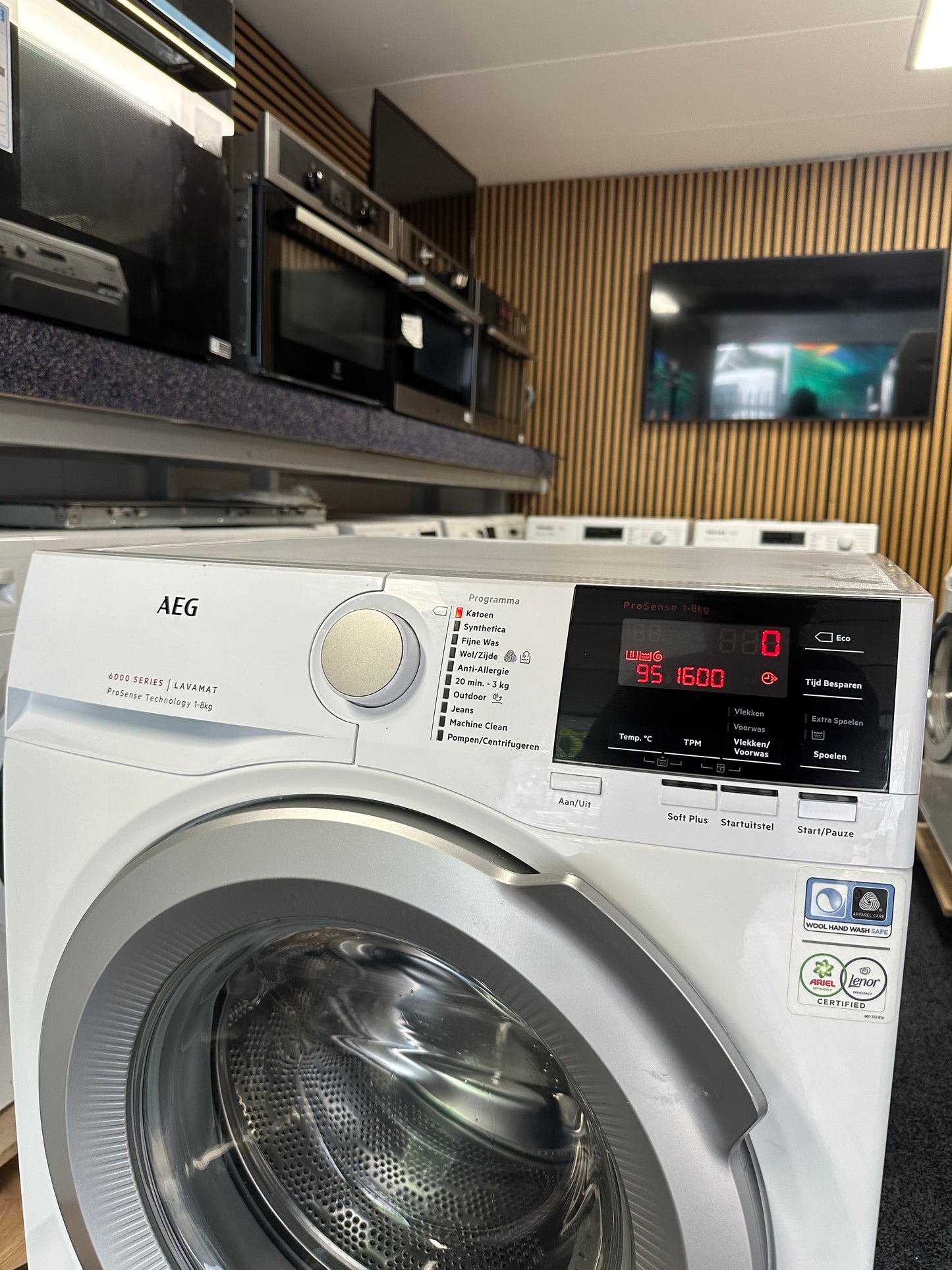 AEG 6000 SERIES 8KG A+++ -20% WASMACHINE