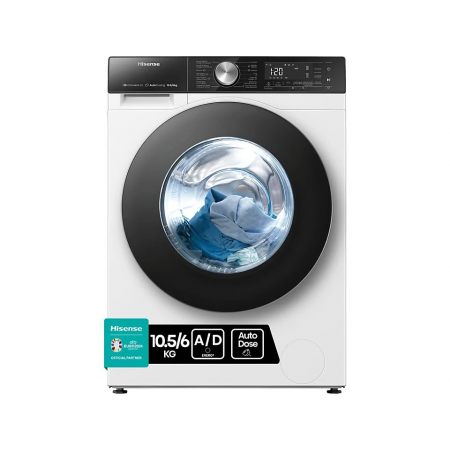 HISENSE 5S WAS-DROOGCOMBINATIE 10.5KG WD5S1045BW