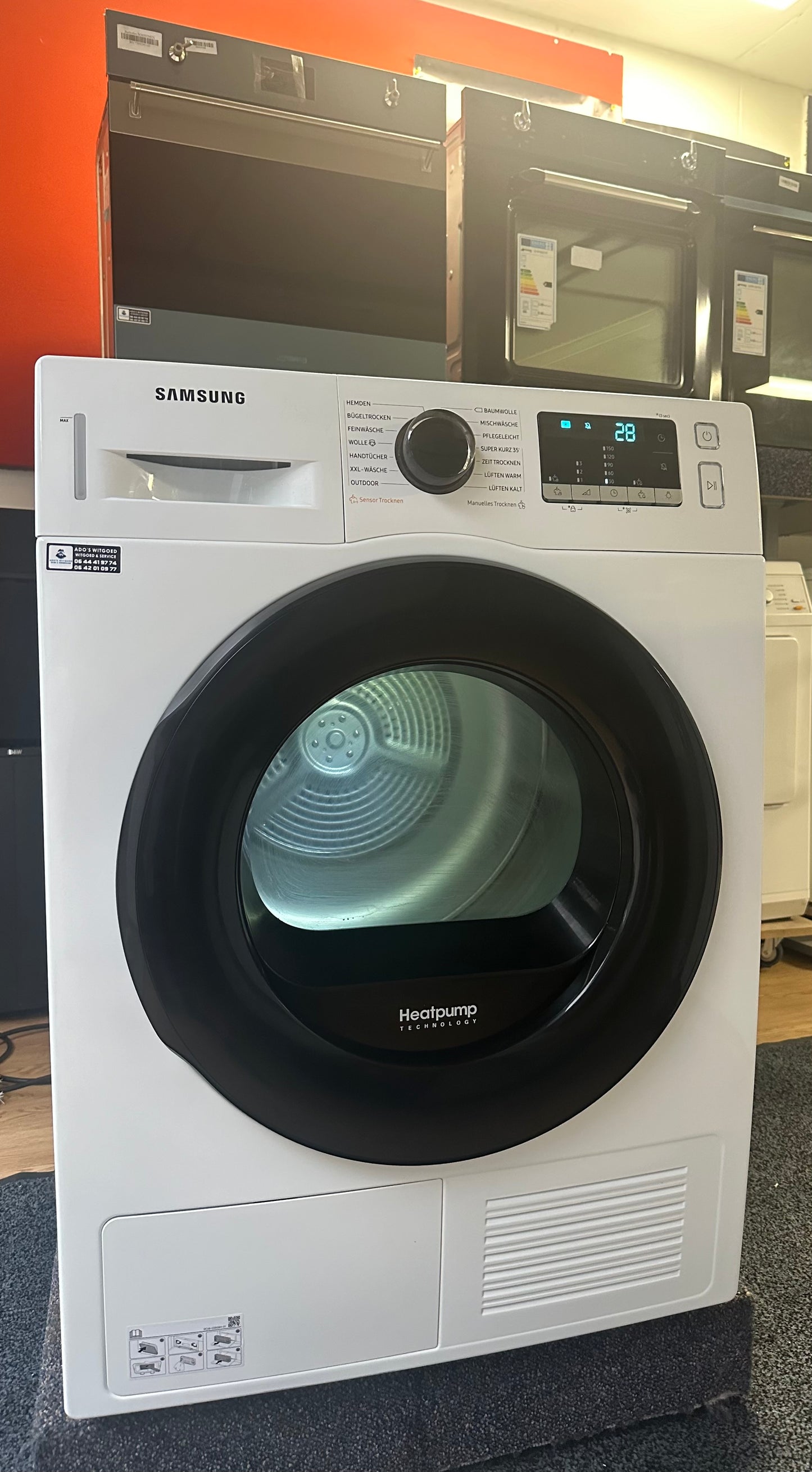 SAMSUNG 9KG WARMTEPOMPDROGER DV9ETA040AE
