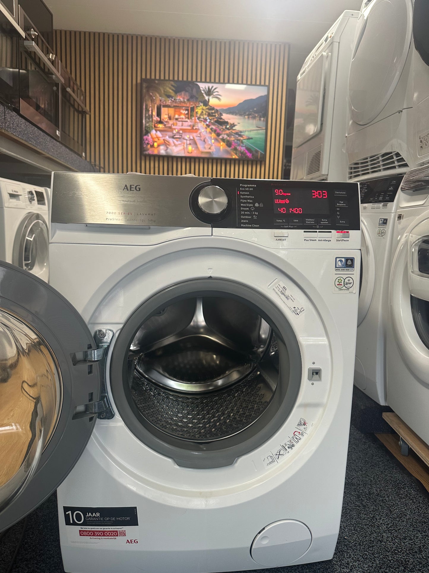 AEG 7000 SERIES PROSTEAM 9KG A+++ -30% Wasmachine