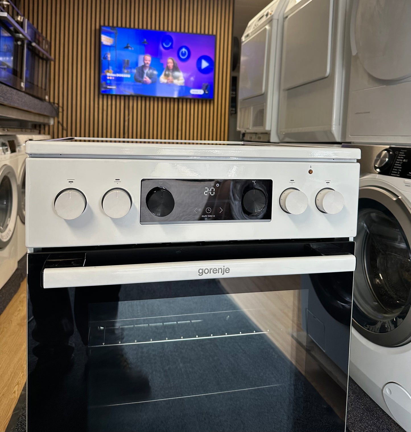 GORENJE 50CM Keramisch fornuis 70L VRIJSTAAND GECS5C71WPEOT
