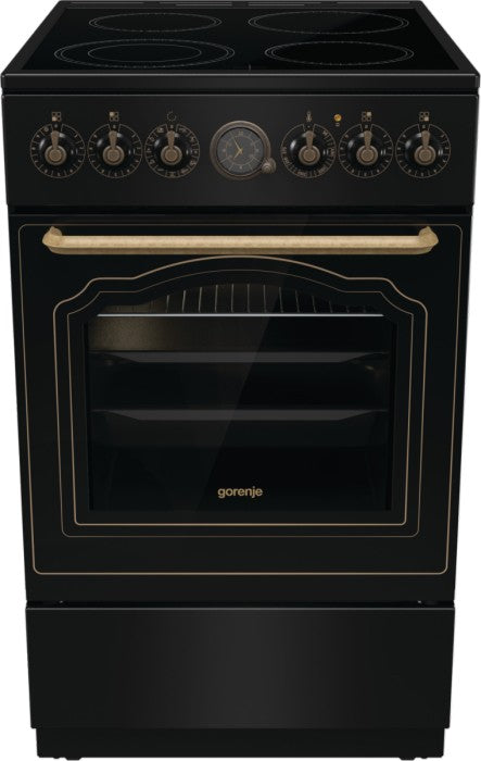 GORENJE GECS5B70CLB 50CM – 4 ELEKTRISCHE ZONES / ELEKTRISCHE OVEN – zwart