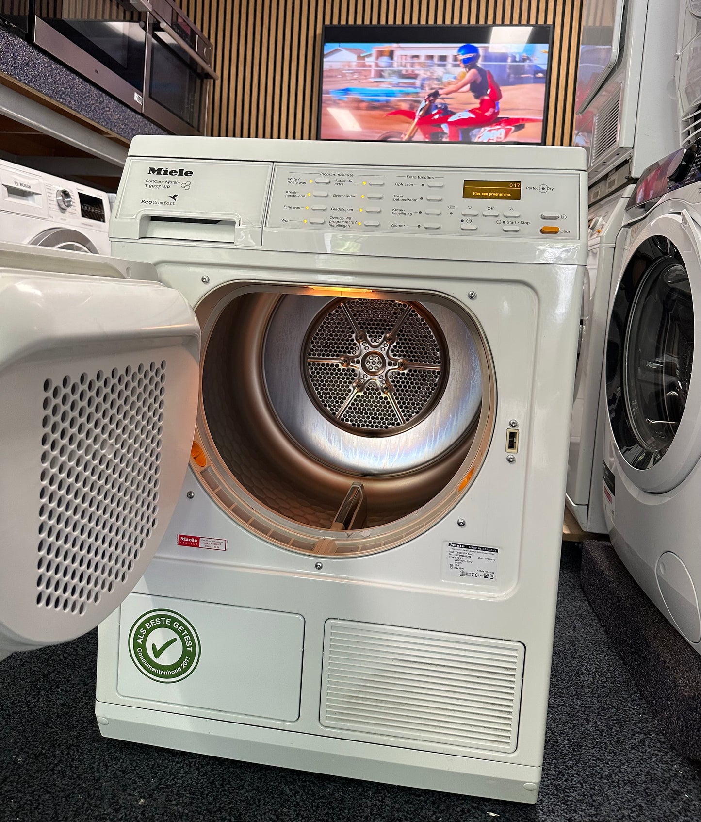 MIELE SOFTCARE 7KG A+++ WARMTEPOMPDROGER VRIJSTAAND