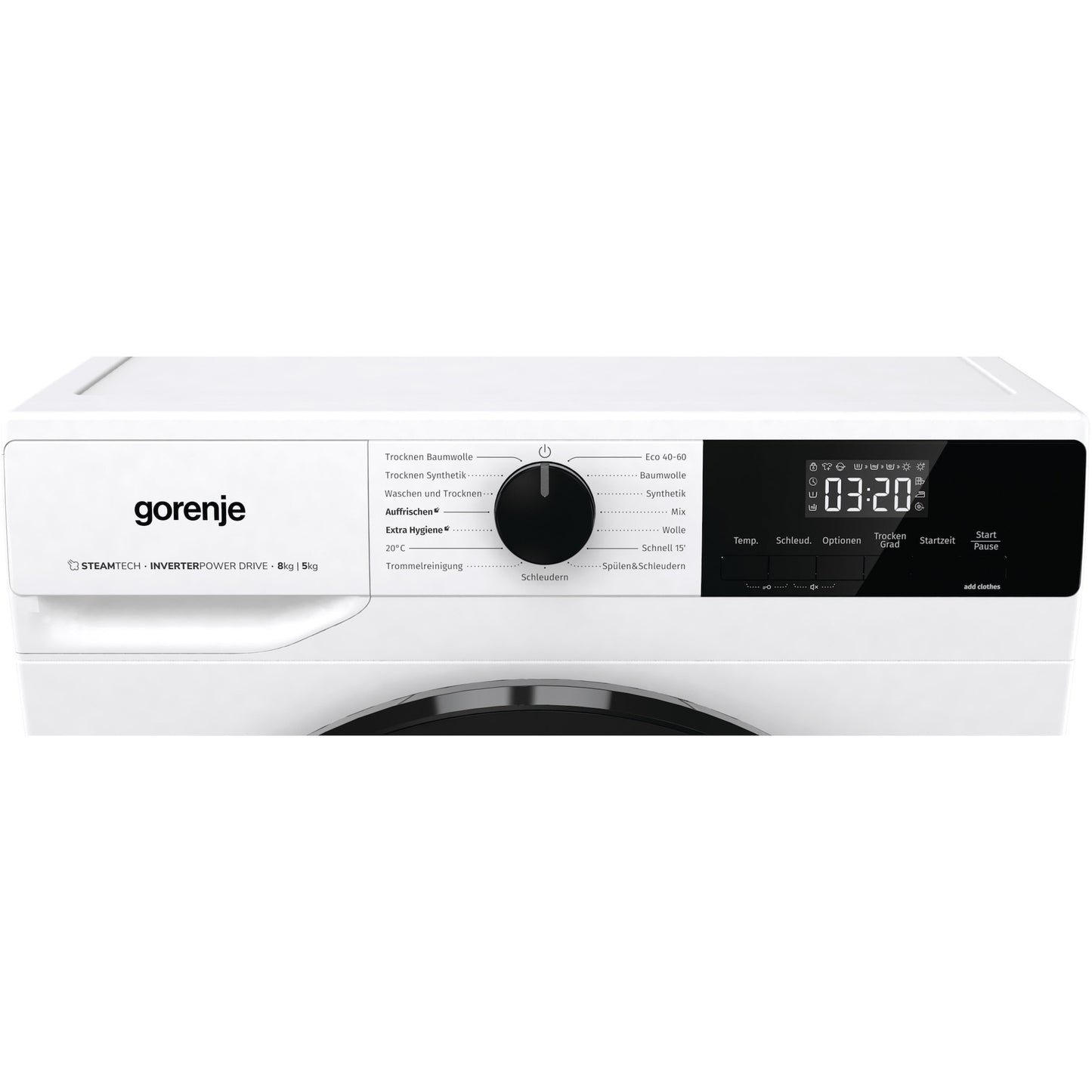 GORENJE STEAMTECH WAS-DROOGCOMBINATIE 8KG WD2A854ADPS