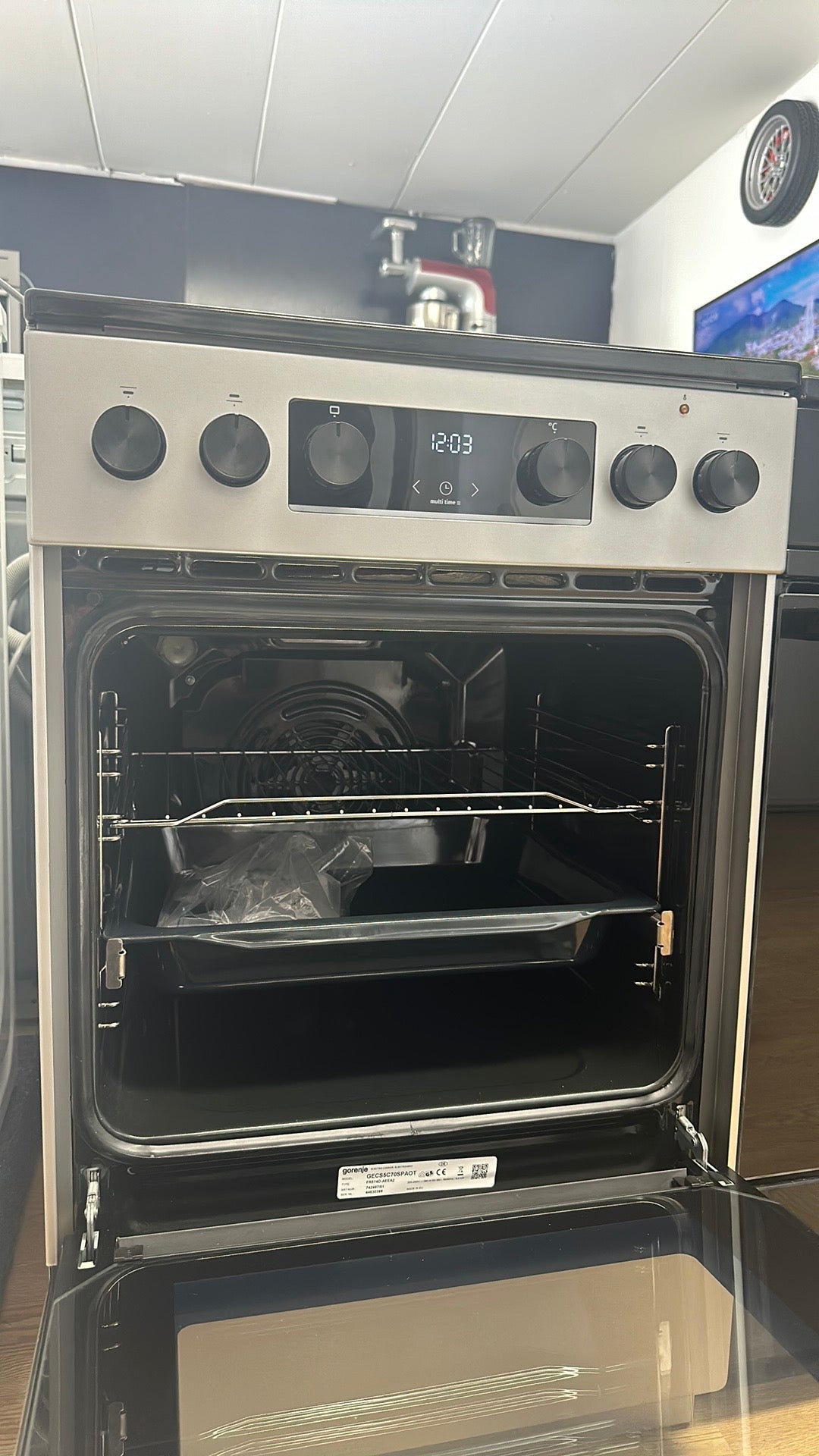 GORENJE 50CM Keramisch Fornuis vrijstaand GECS5C70SPAOT
