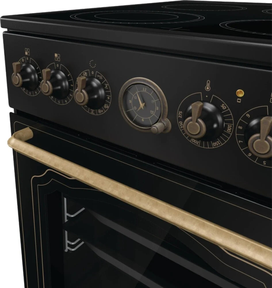 GORENJE GECS5B70CLB 50CM – 4 ELEKTRISCHE ZONES / ELEKTRISCHE OVEN – zwart