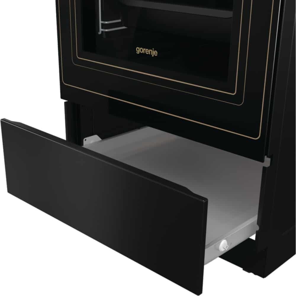 GORENJE GECS5B70CLB 50CM – 4 ELEKTRISCHE ZONES / ELEKTRISCHE OVEN – zwart