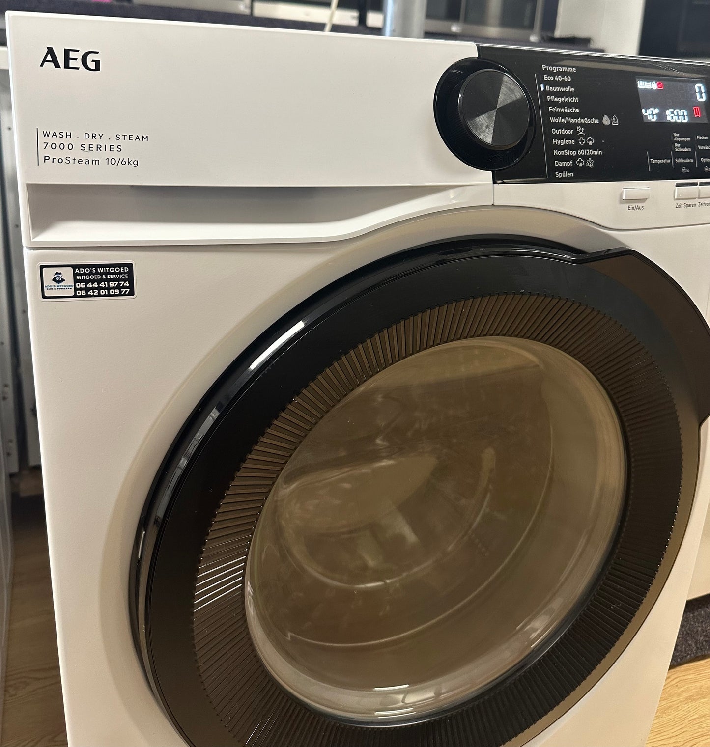 AEG 7000 Series ProSTEAM LWR7F65605 10KG / 6KG Was-Droogcombinatie