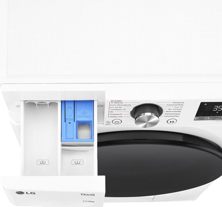 LG WAS-DROOGCOMBI 11KG AI DD WASH W4WR70E6Y