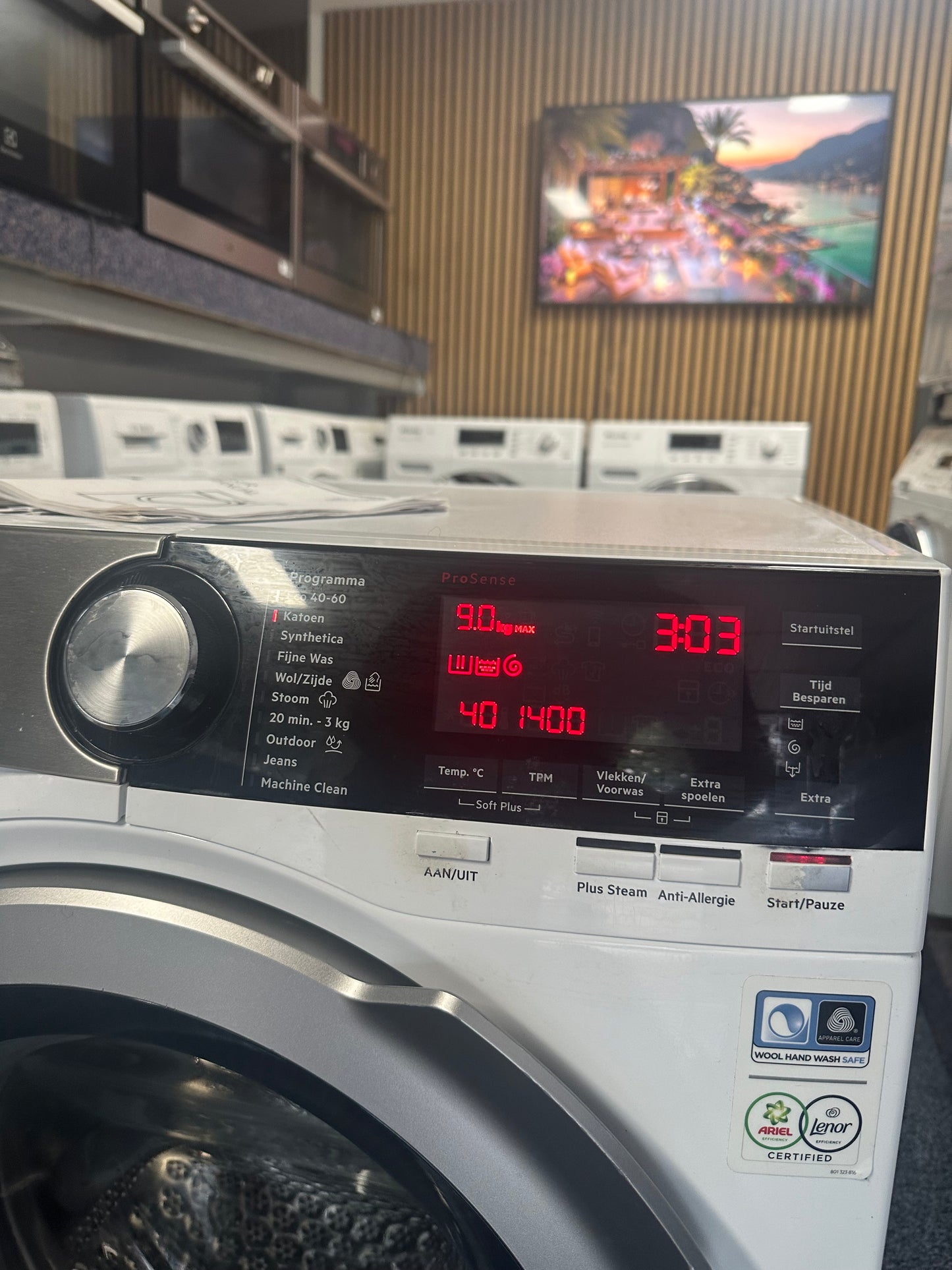 AEG 7000 SERIES PROSTEAM 9KG A+++ -30% Wasmachine
