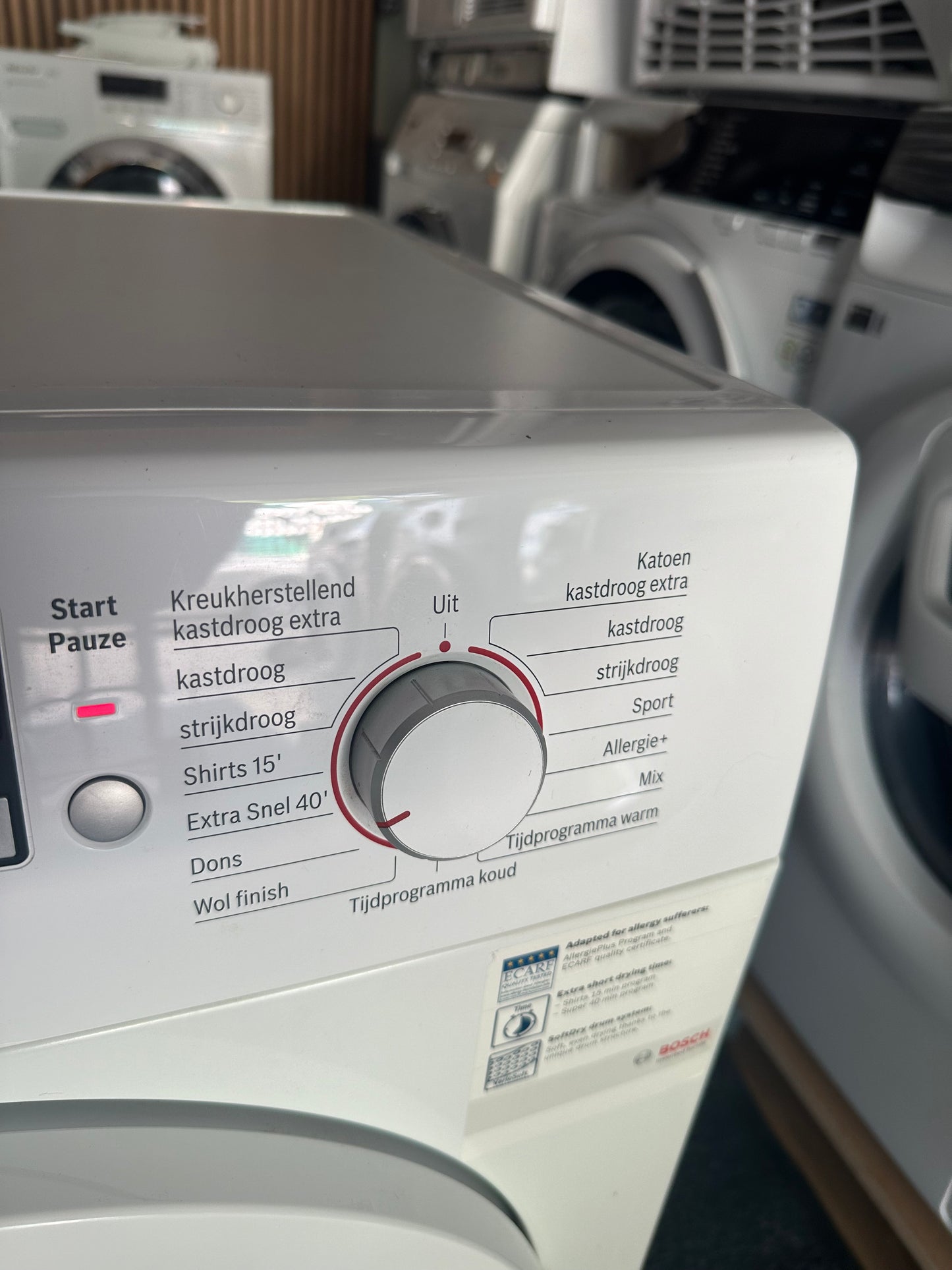BOSCH SET 8KG WASMACHINE + CONDENSDROGER A+++