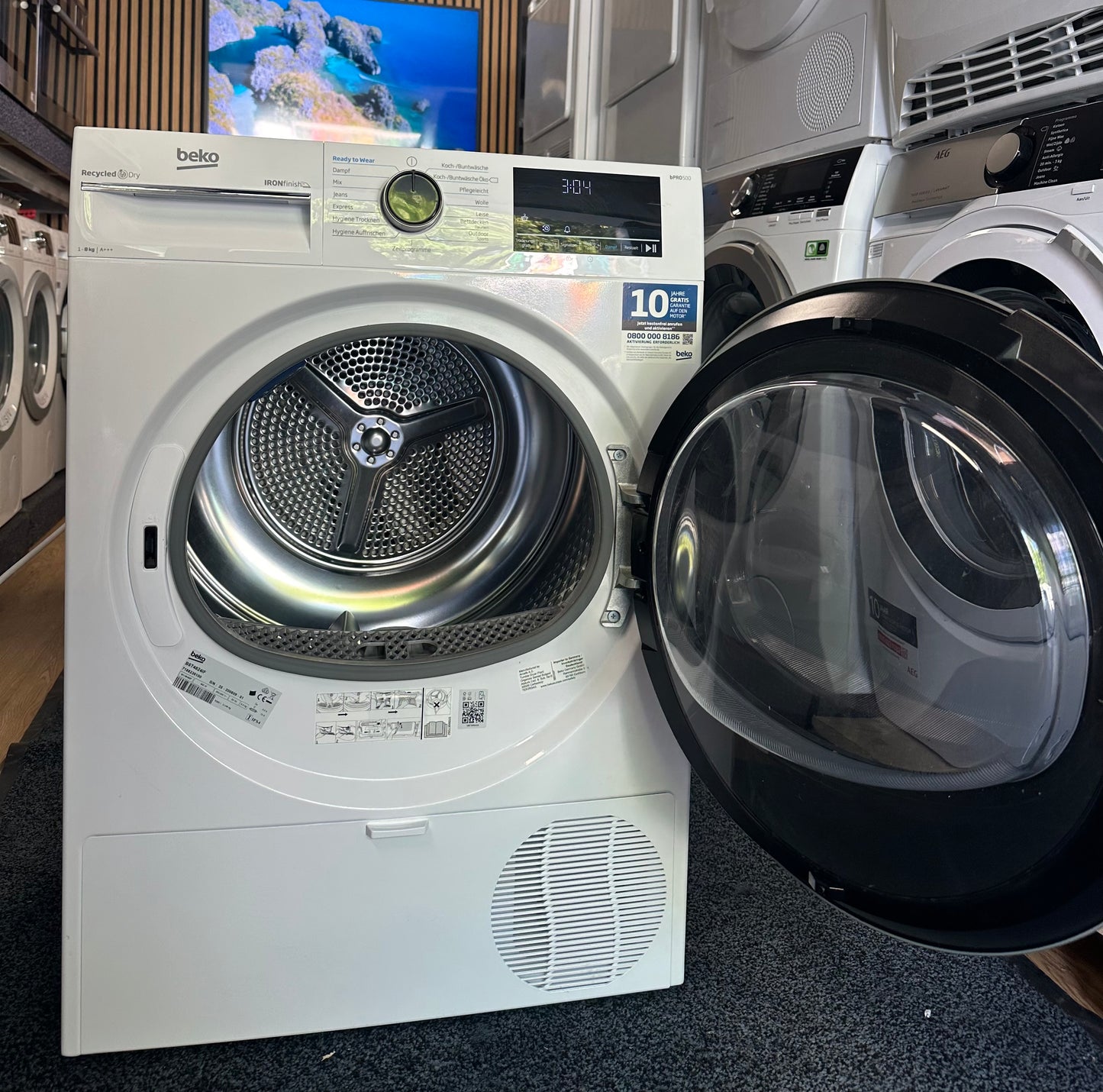 BEKO B5T4824IF 8KG WARMTEPOMPDROGER