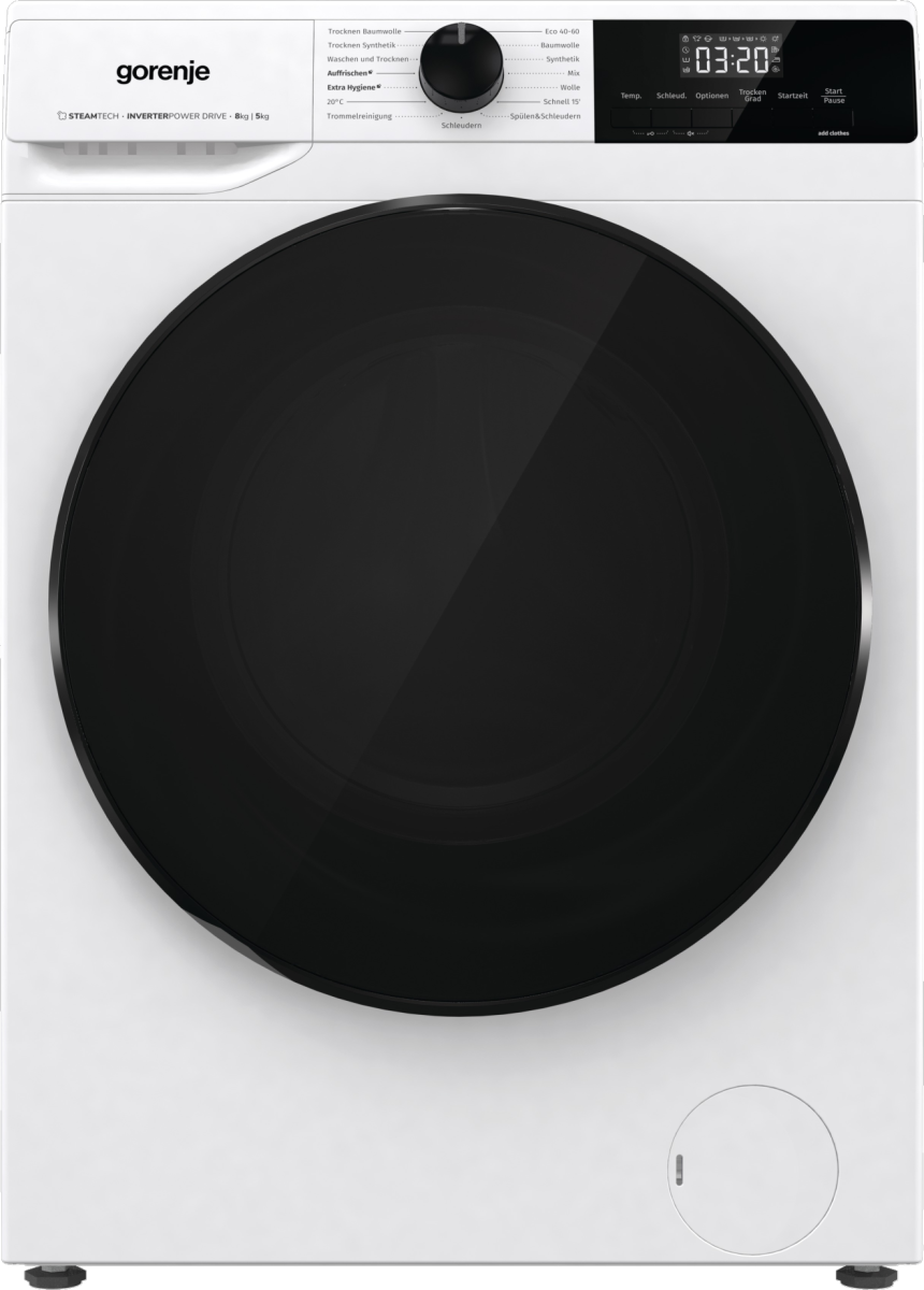 GORENJE STEAMTECH WAS-DROOGCOMBINATIE 8KG WD2A854ADPS