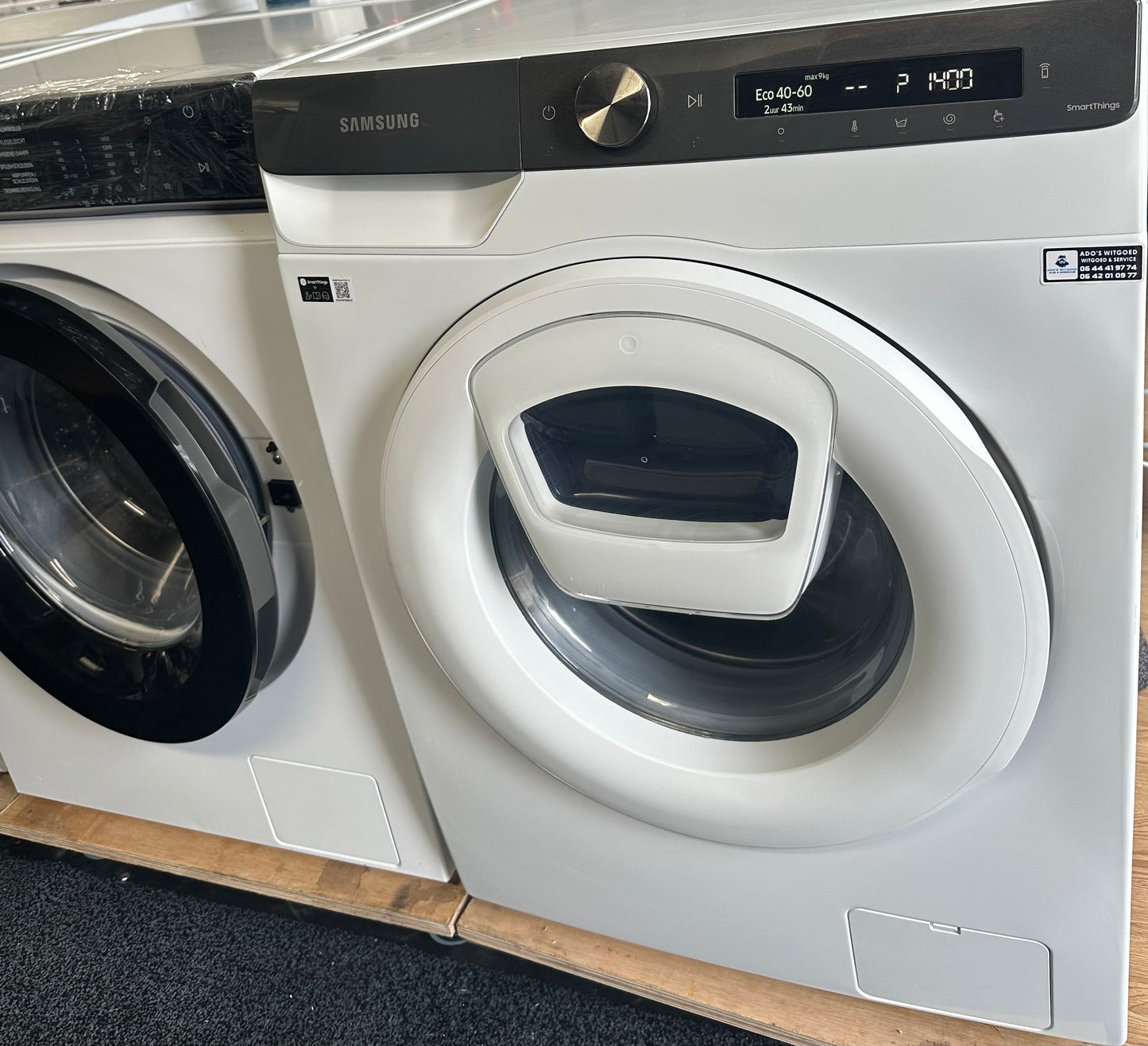 SAMSUNG 9KG WASMACHINE VOORLADER WW90T554ATT