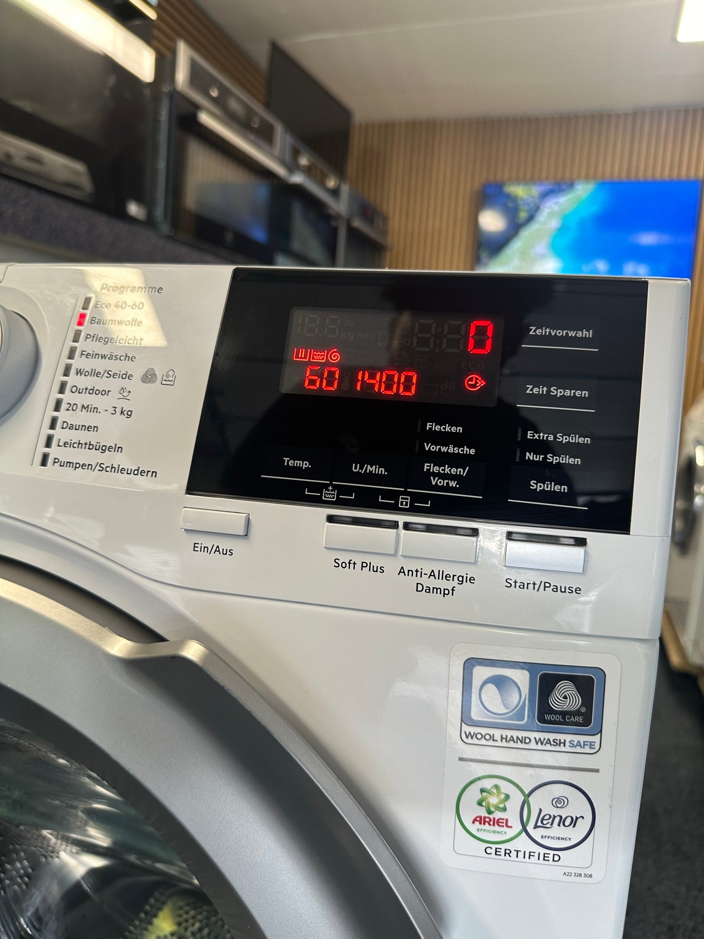 AEG 6000 SERIES PROSENSE 9KG WASMACHINE L6FB49VFL