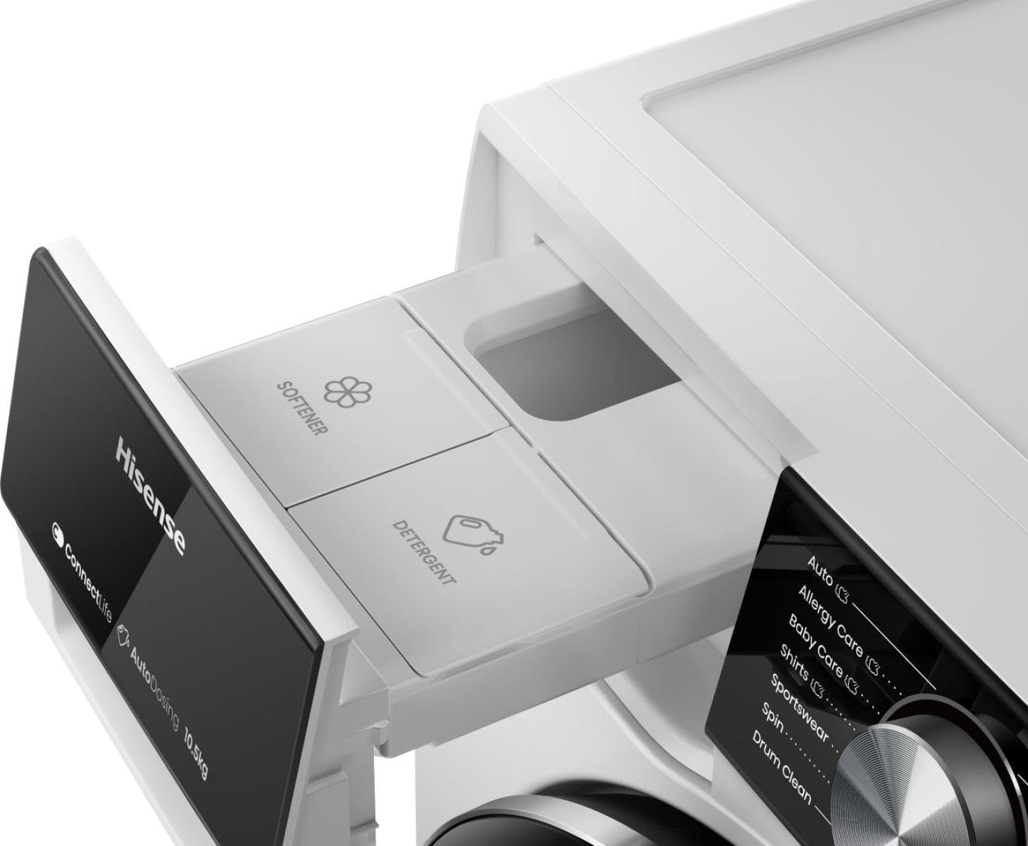 HISENSE 5S WAS-DROOGCOMBINATIE 10.5KG WD5S1045BW