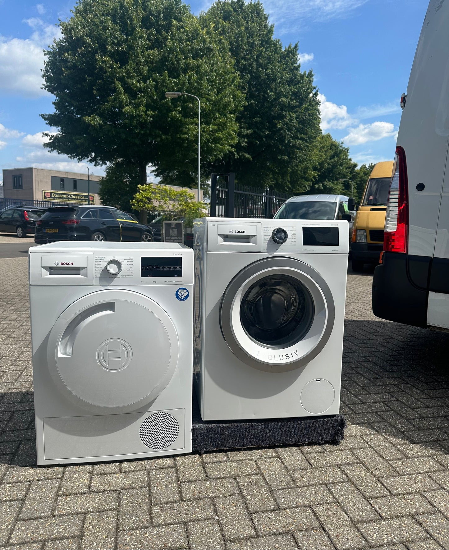 BOSCH SERIE 6 SET WARMTEPOMPDROGER + WASMACHINE