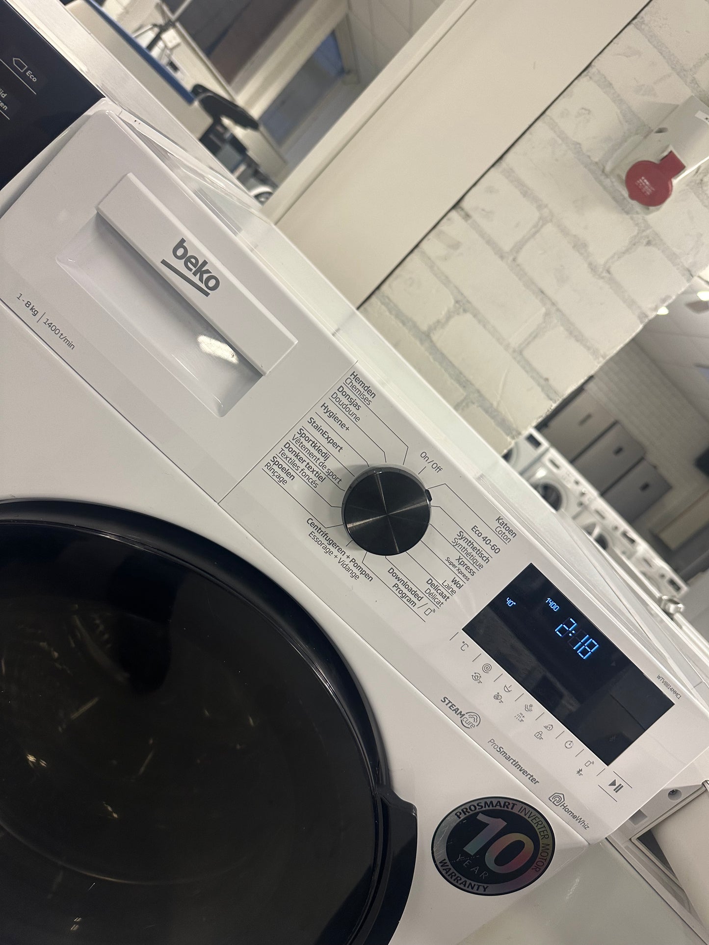 BEKO HomeWhiz 8KG WASMACHINE VOORLADER VRIJSTAAND