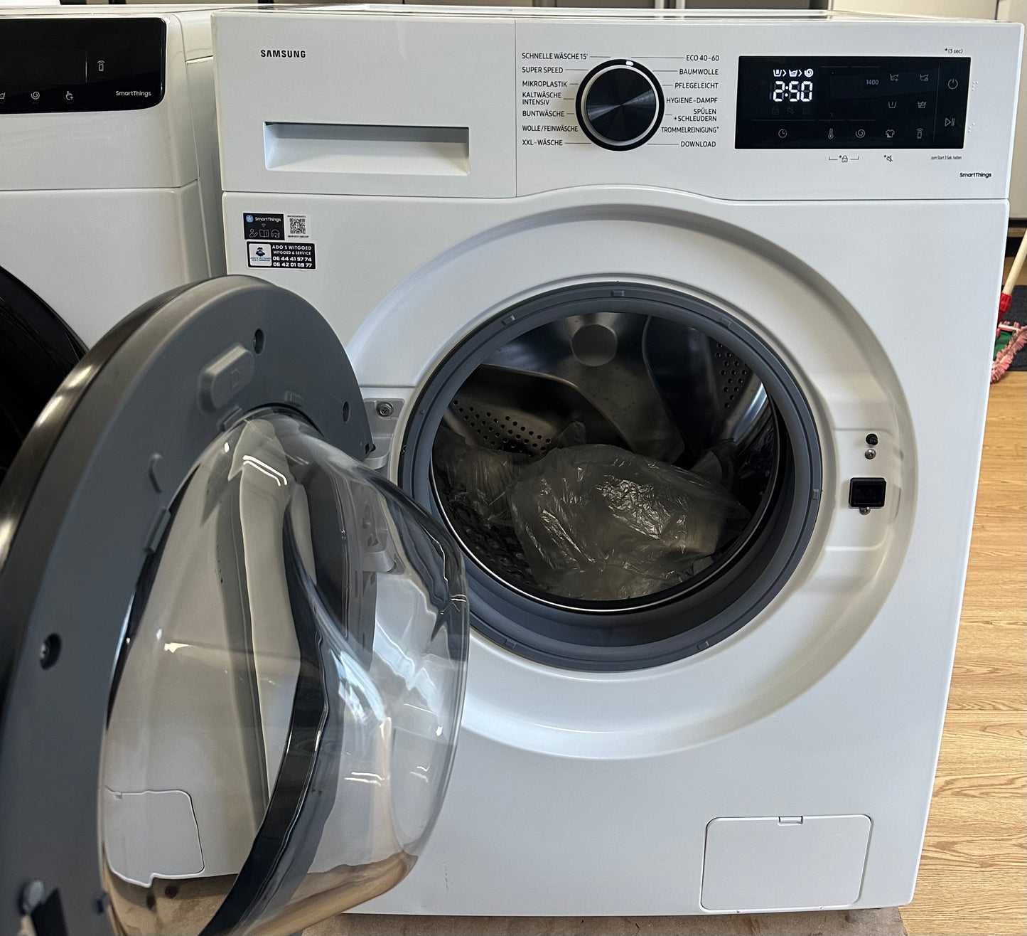 SAMSUNG SET WASMACHINE + WARMTEPOMPDROGER 11KG / 8KG VRIJSTAAND VOORLADER