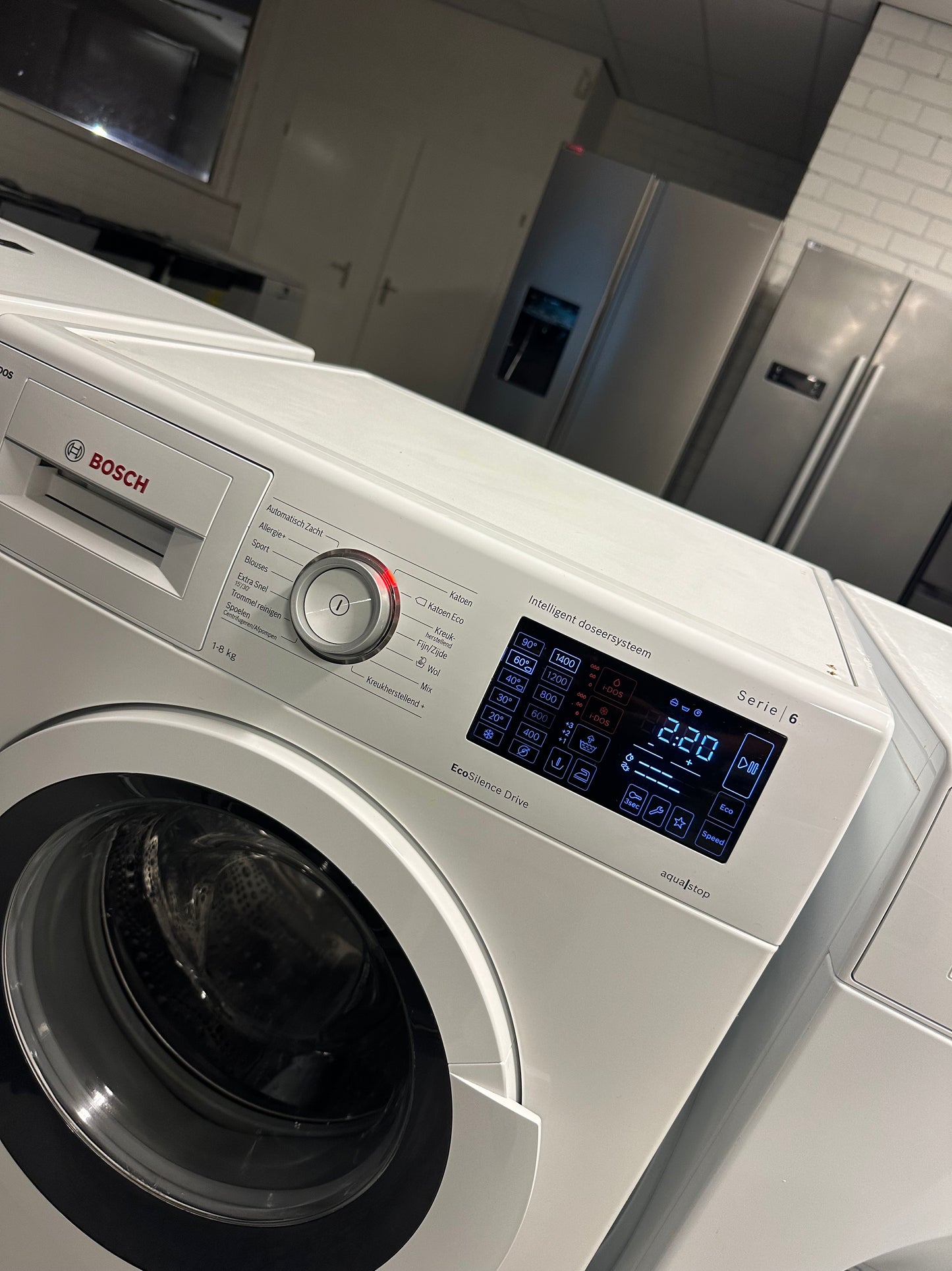 BOSCH SERIE 6 I-DOS 8KG A+++ -30% WASMACHINE VRIJSTAAND VOORLADER