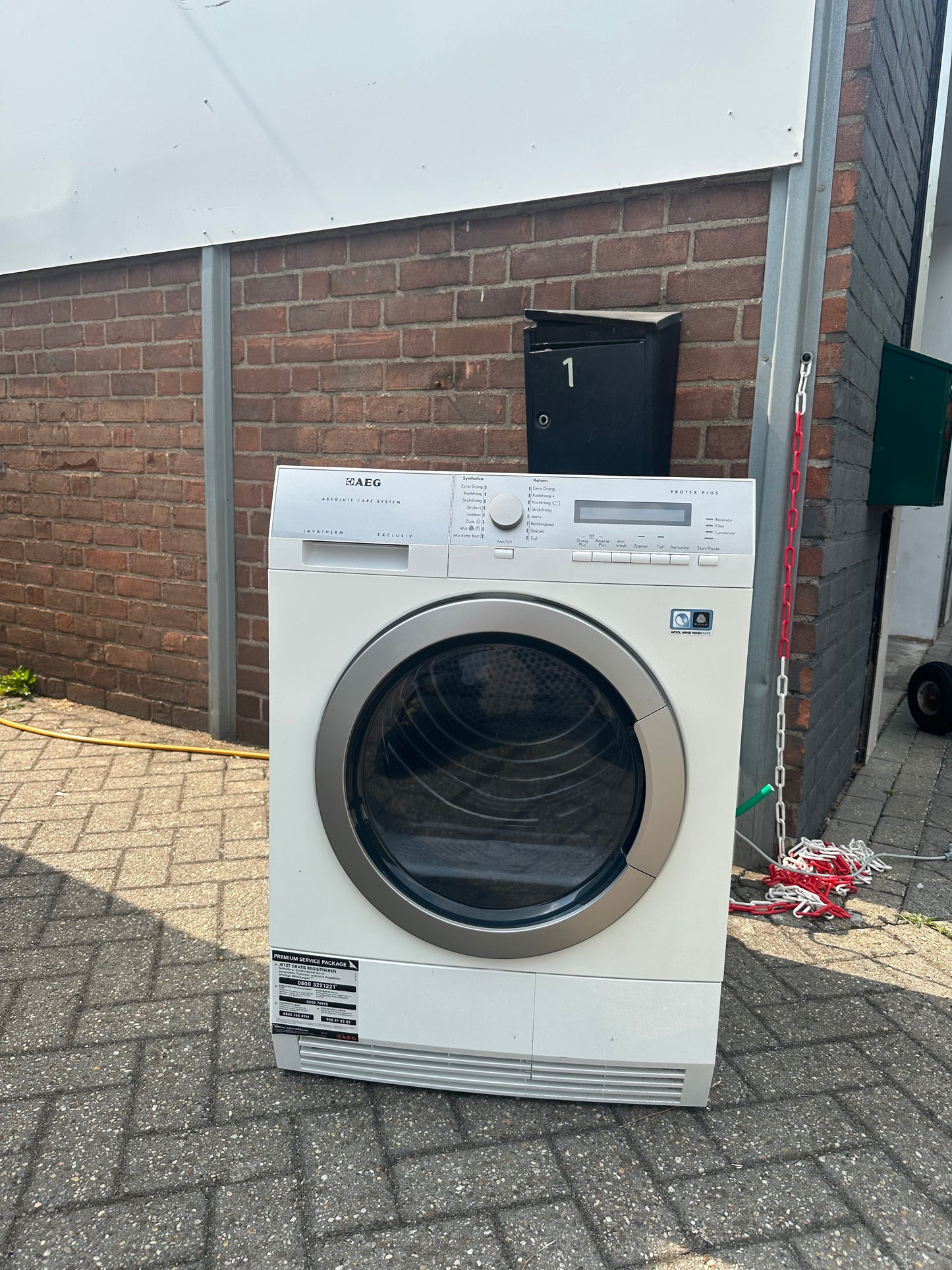 AEG 8KG WARMTEPOMPDROGER A++ VRIJSTAAND