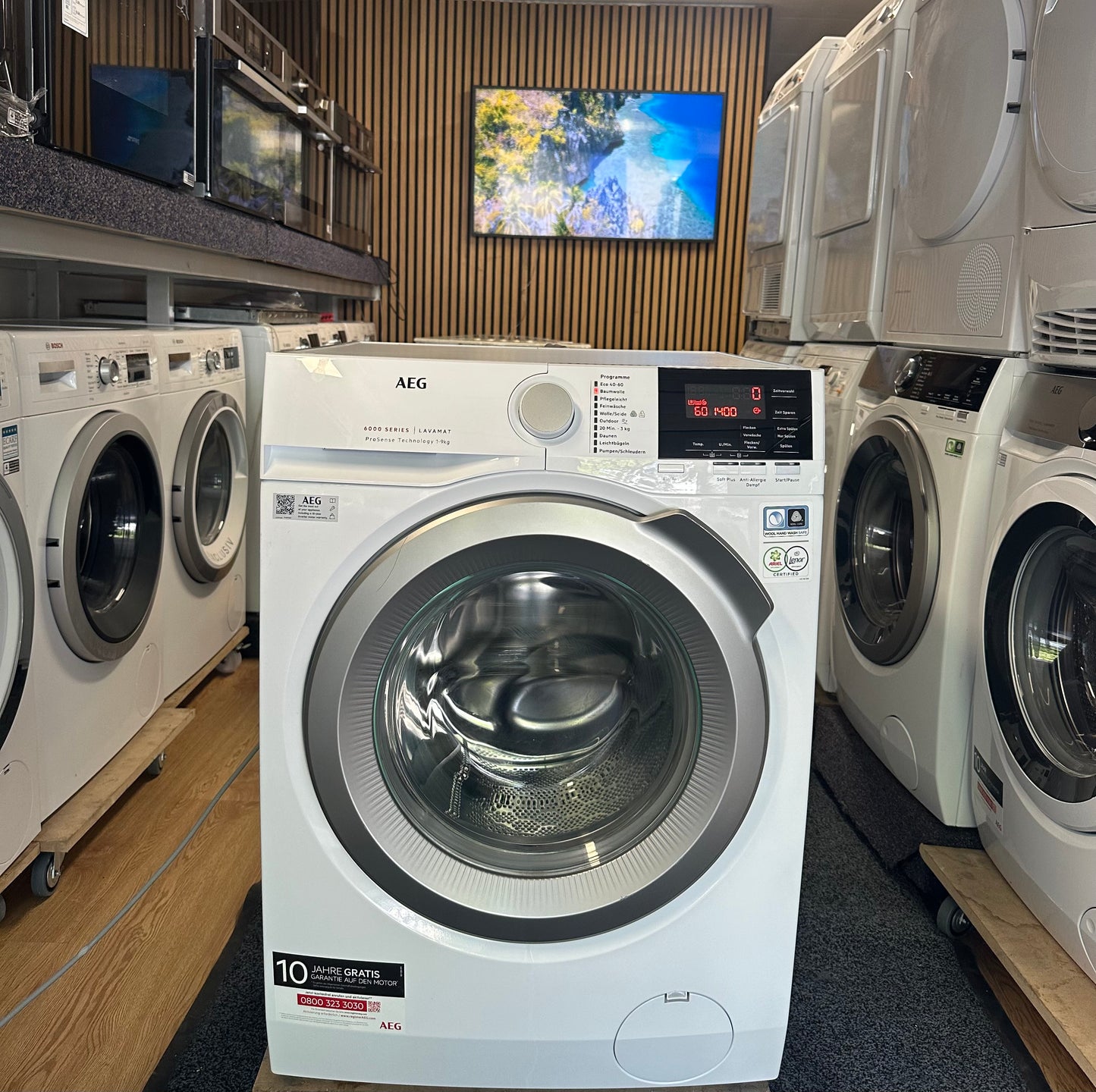 AEG 6000 SERIES PROSENSE 9KG WASMACHINE L6FB49VFL