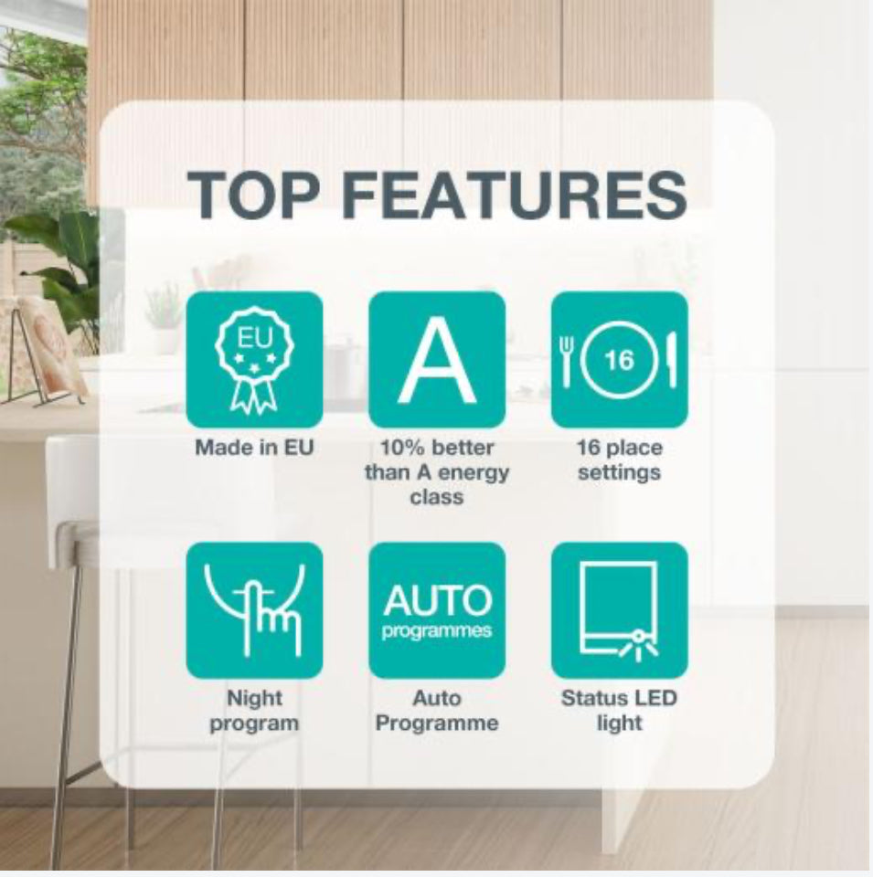 GORENJE VOLLEDIG INTEGREERBAAR VAATWASSER 16 COUVERTS GV673A67