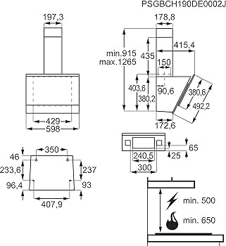 AEG DVS567AHG 60CM Afzuigkap Hob2Hood