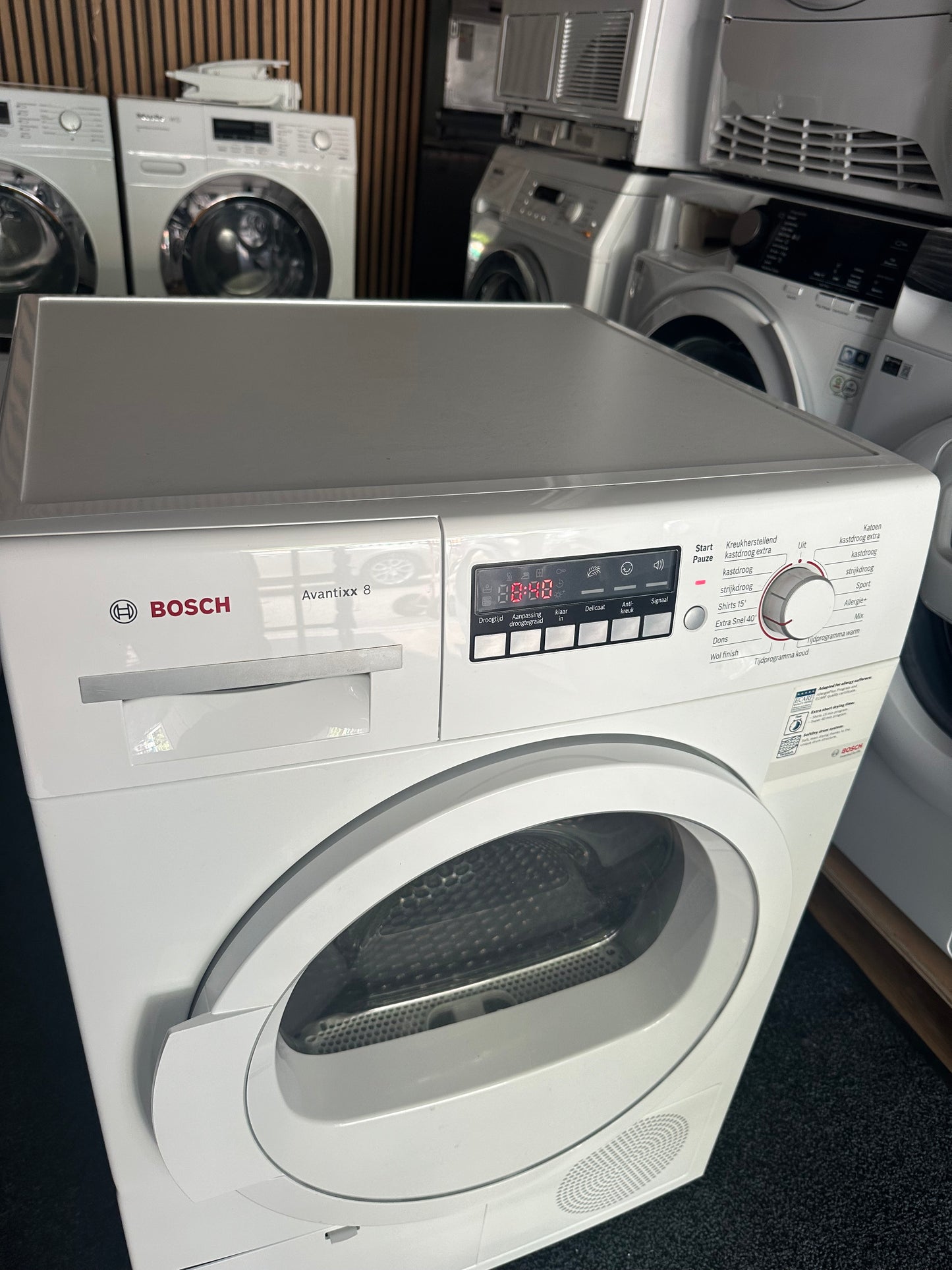 BOSCH SET 8KG WASMACHINE + CONDENSDROGER A+++