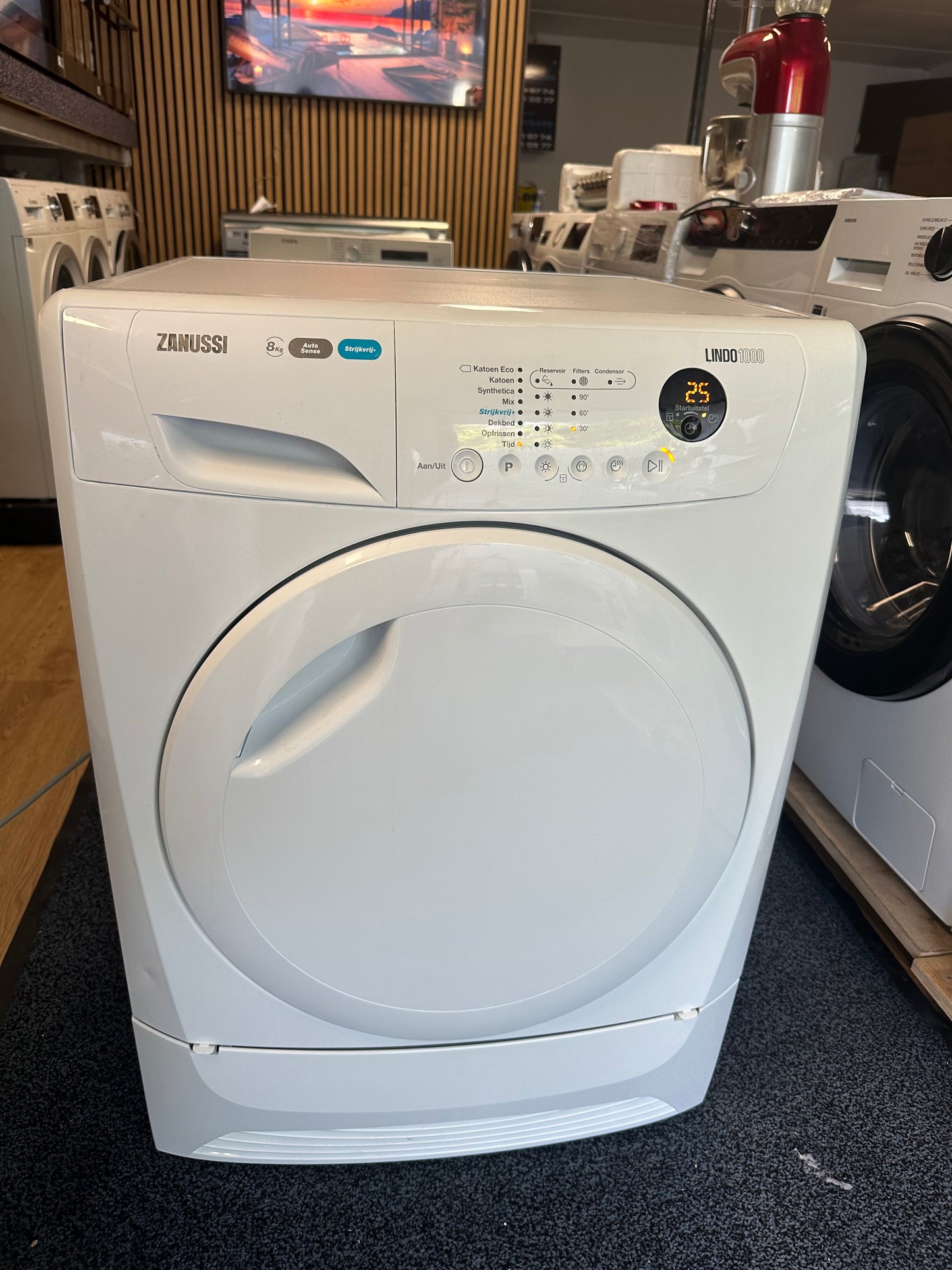 ZANUSSI LINDO 1000 Warmtepompdroger 8KG vrijstaand