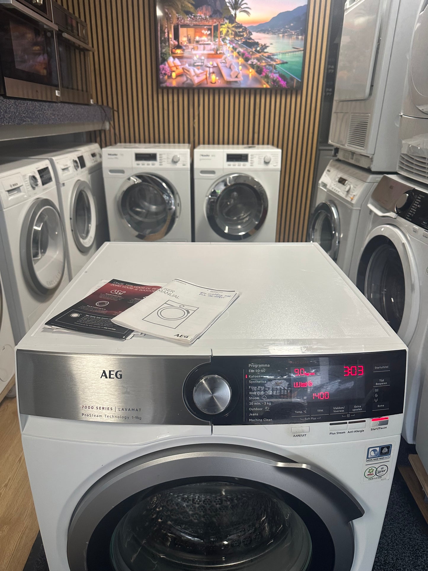 AEG 7000 SERIES PROSTEAM 9KG A+++ -30% Wasmachine