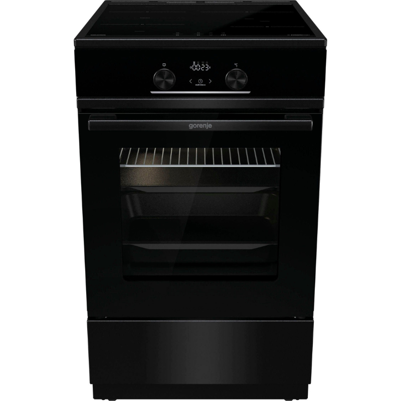 GORENJE 50CM Inductiefornuis vrijstaand zwart GEIT5C60BPG