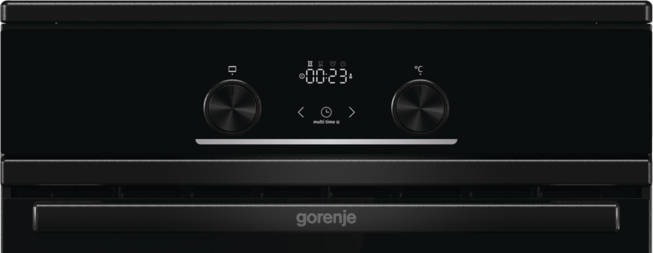 GORENJE 50CM Inductiefornuis vrijstaand zwart GEIT5C60BPG