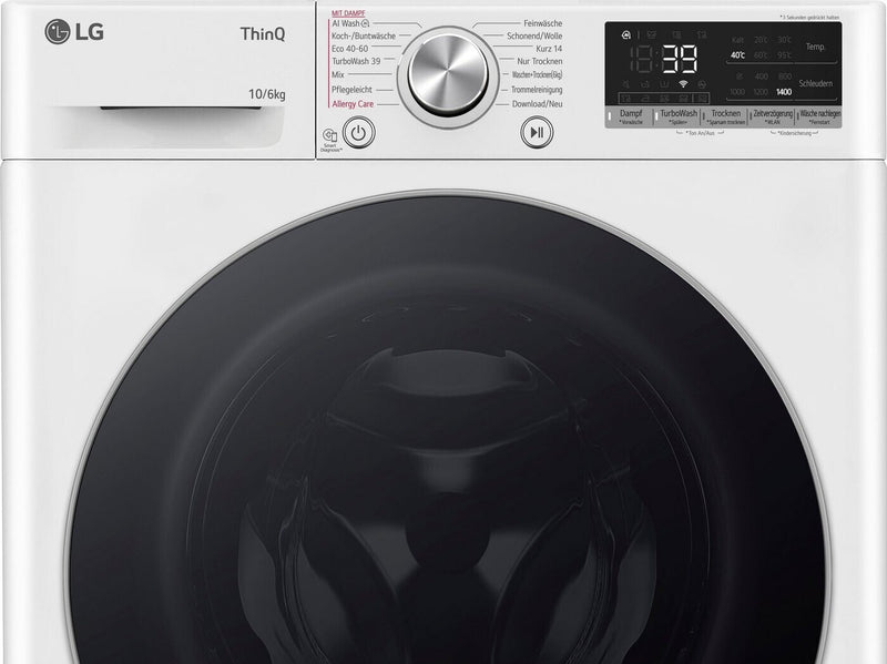 LG SERIE 7 || ThinQ || 10KG || Was-droogcombinatie || TurboWash || WiFi || Steam || W4WR70X61