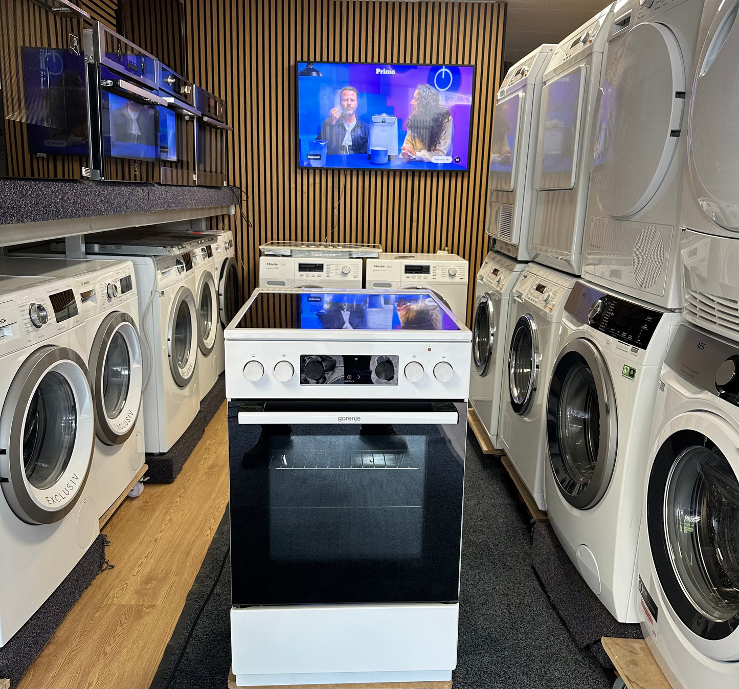 GORENJE 50CM Keramisch fornuis 70L VRIJSTAAND GECS5C71WPEOT