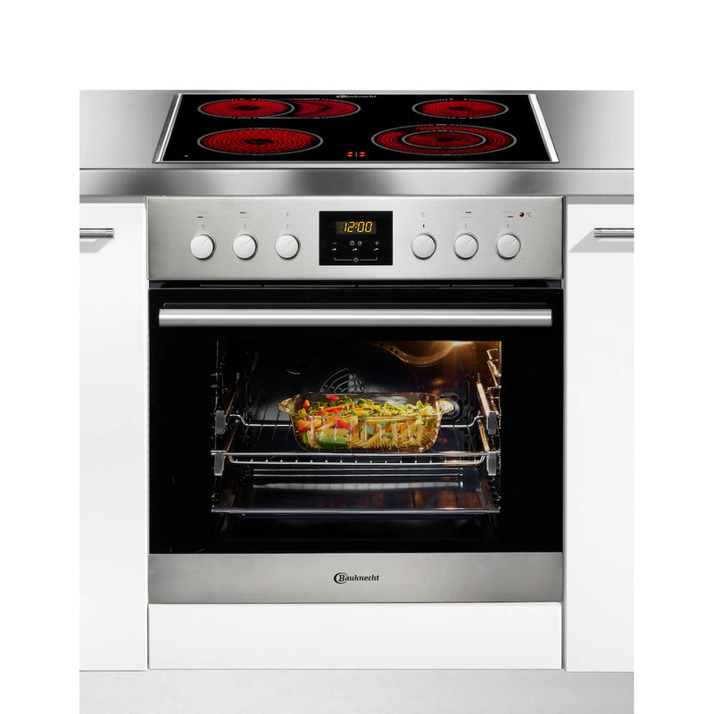 BAUKNECHT || 60CM || Inbouw || Fornuis || Oven + Kookplaat || 65L || DiamondClean || HVR2 KH5V2 IN
