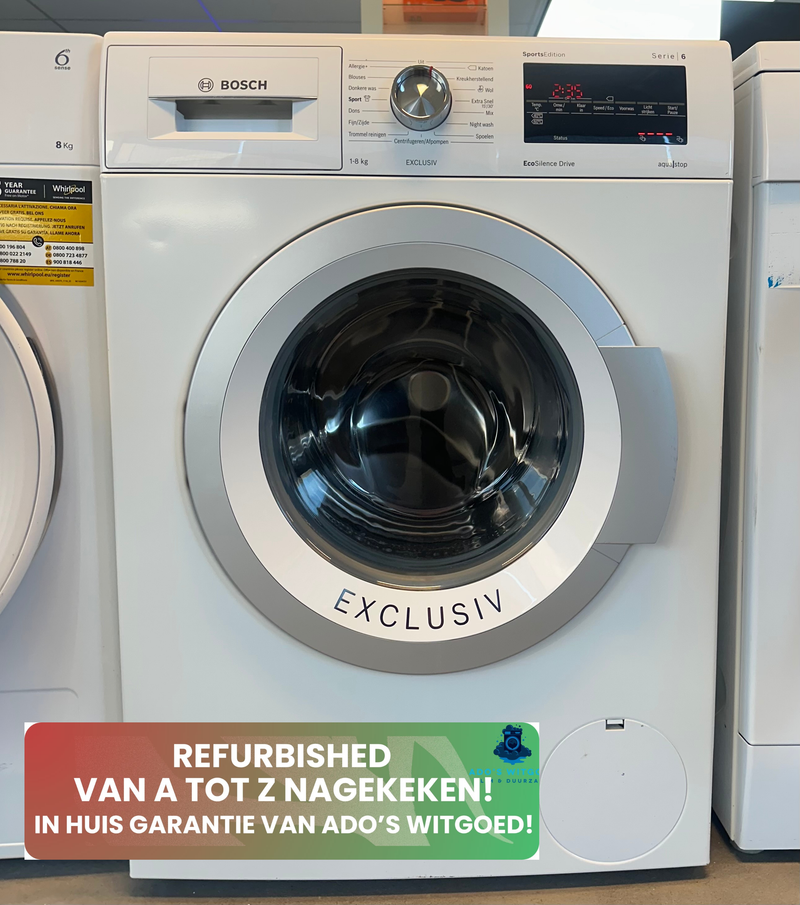 BOSCH || SERIE 6 || 8KG || WASMACHINE || SportsEdition || EcoSilence Drive || VarioPerfect ||