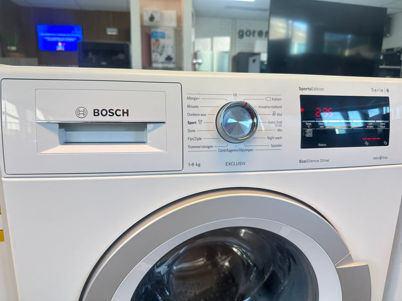BOSCH || SERIE 6 || 8KG || WASMACHINE || SportsEdition || EcoSilence Drive || VarioPerfect ||