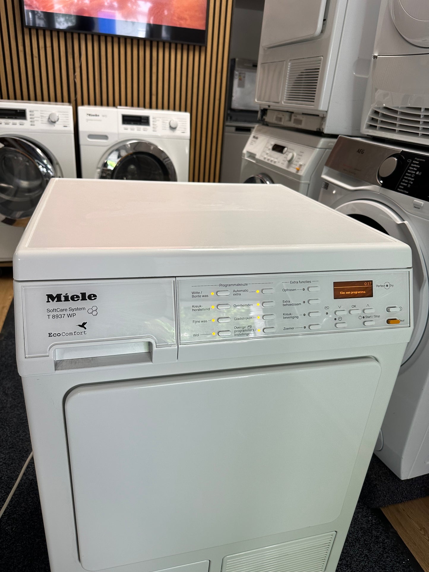 MIELE SOFTCARE 7KG A+++ WARMTEPOMPDROGER VRIJSTAAND