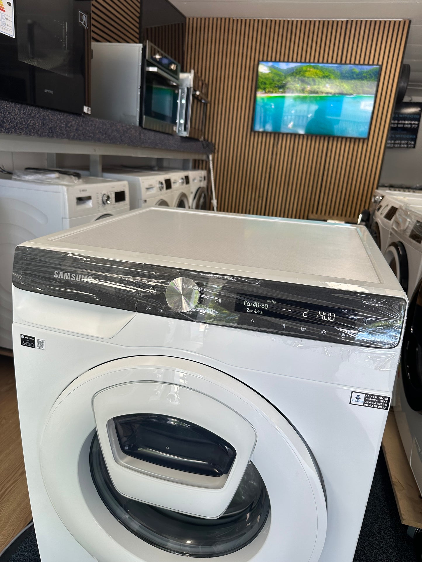 SAMSUNG 9KG WASMACHINE VOORLADER WW90T554ATT