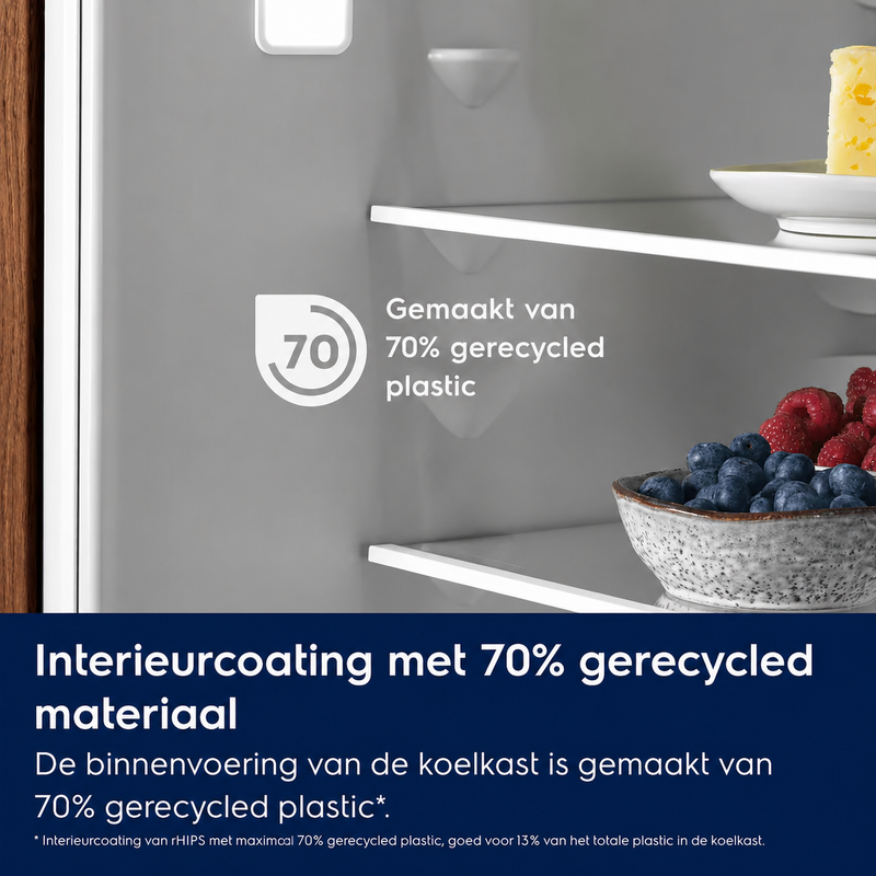 ELECTROLUX || NoFrost || 178CM || Inbouw || Vrieskast || 35dB || Deur-op-deur || EUN7NE18C
