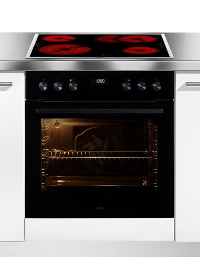 AEG 5000 || Inbouw|| Fornuis|| Oven + Kookplaat|| 60CM || 72L || MaxiKlasse || Aqua Clean || HH25HSB