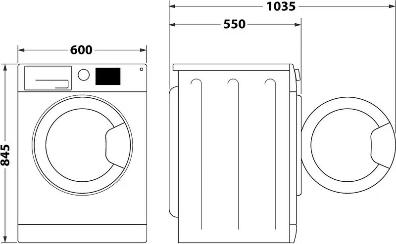 PRIVILEG (BAUKNECHT) || 8KG || Wasmachine || A || Quick Cycles || Stoom || PWF 874A MY TIME DE ||