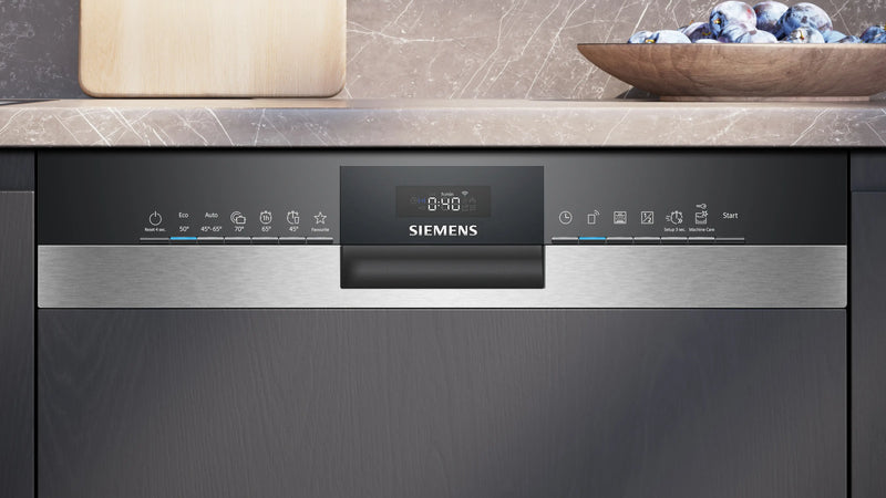 SIEMENS || Inbouw || Vaatwasser || Half Geïntegreerd || varioSpeed Plus || HomeConnect || doseerAssistent || smartStart || SN53HS04TE