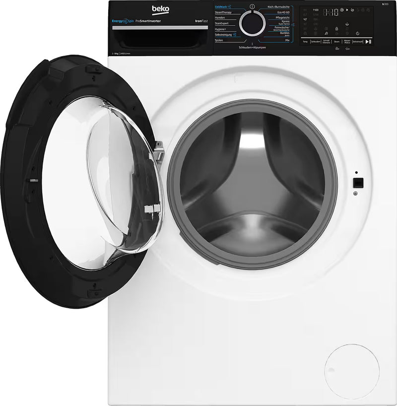BEKO || 9KG || Wasmachine || A || EnergySpin || SteamCure || IronFast || BM3WFU4941W