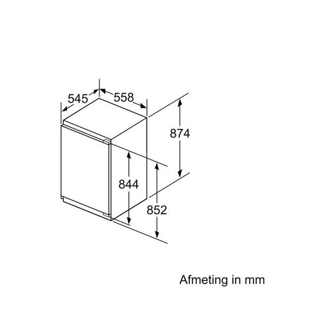SIEMENS || IQ500 || VRIESKAST || INBOUW || 88CM || DEUR-OP-DEUR || GI21VADD0 || SoftClose ||