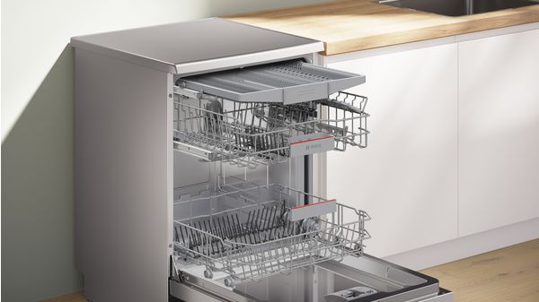 BOSCH || Serie 4 || RVS || Vrijstaand || Vaatwasser || EfficientDry || HomeConnect || SMS4EVI09E
