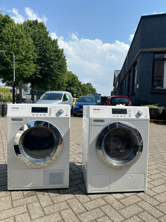 MIELE SET Warmtepompdroger + Wasmachine 8KG A+++