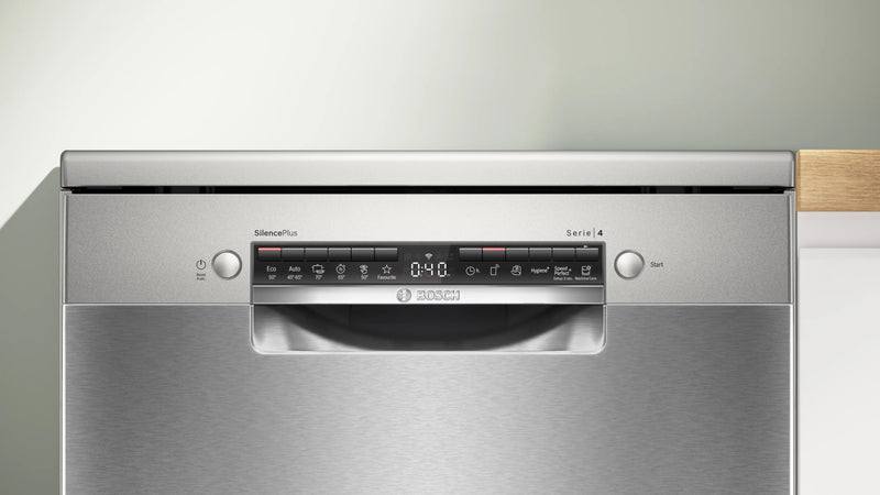 BOSCH || Serie 4 || RVS || Vrijstaand || Vaatwasser || EfficientDry || HomeConnect || SMS4EVI09E