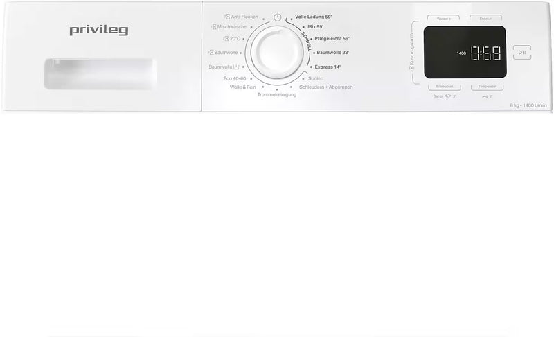PRIVILEG (BAUKNECHT) || 8KG || Wasmachine || A || Quick Cycles || Stoom || PWF 874A MY TIME DE ||